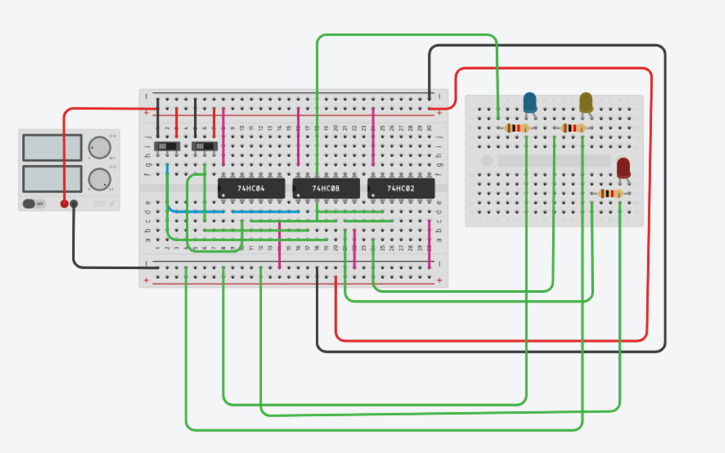Circuit design Comparator - Tinkercad