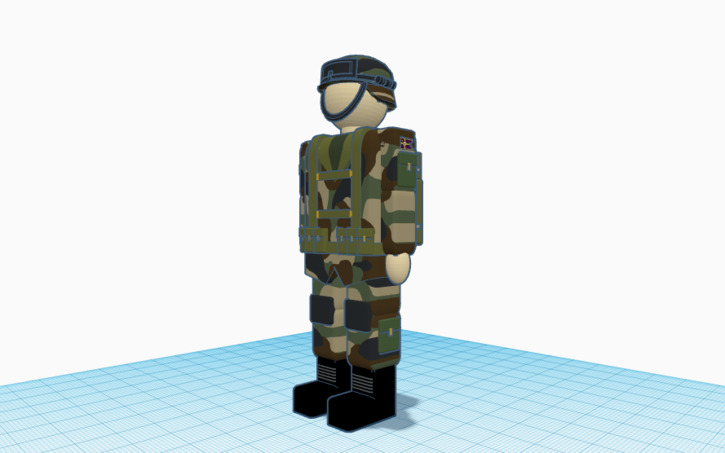 3D design USDR New Combat Military Uniform (2nd Revamp) - Tinkercad