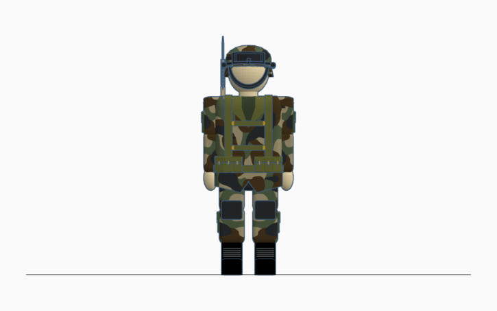 3D design USDR New Combat Military Uniform (2nd Revamp) - Tinkercad