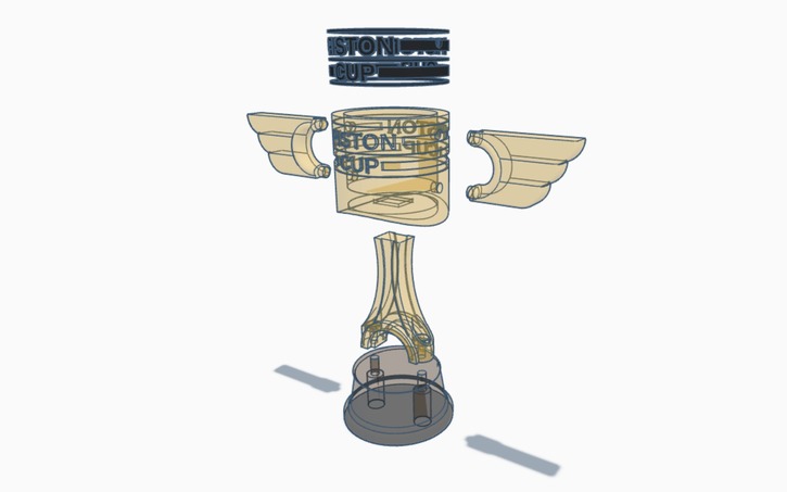 3D design Piston Cup - Tinkercad