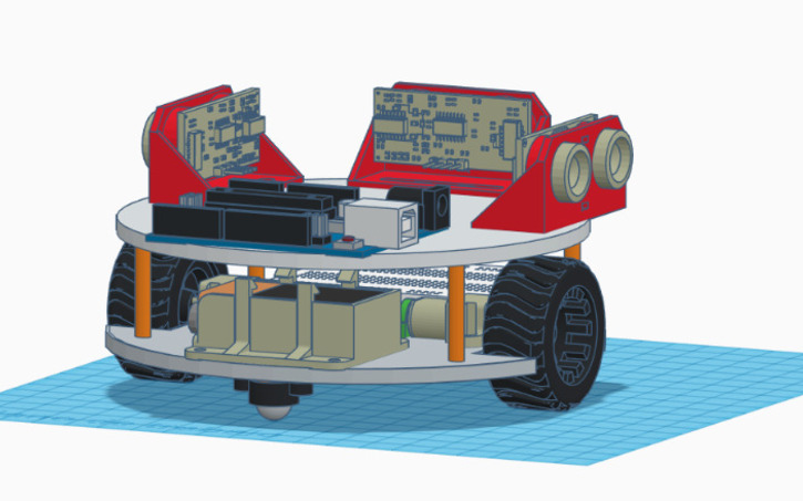 3D design Coche arduino - Tinkercad
