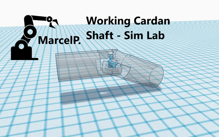 3D design Working Cardan Shaft - Sim Lab - Tinkercad