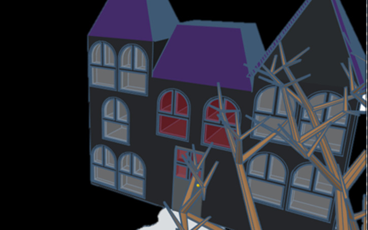 3D design Haunted House - Tinkercad