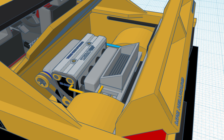 Engine Z3d 3D design Z3-4AGES 1.8L (Engine2) - Tinkercad