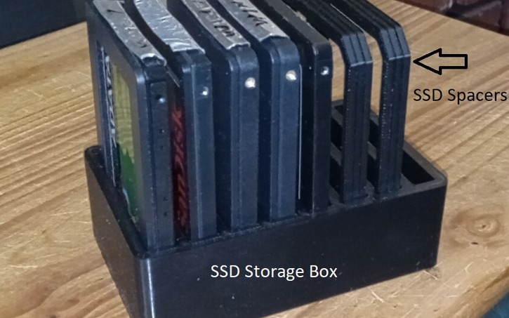 Ssd Storage Rectangle 3D design SSD Storage Box - Tinkercad