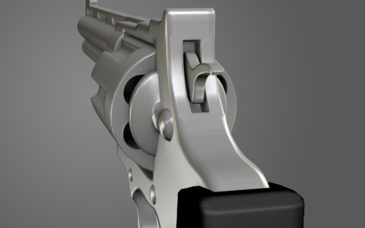 Revolver Solidworks 3D design .44 Magnum Revolver - Tinkercad