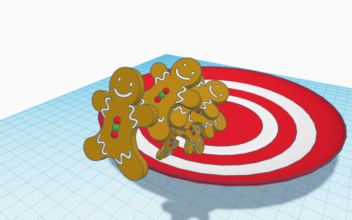 3D design Gingerbread Man Cookie Throwable. - Tinkercad