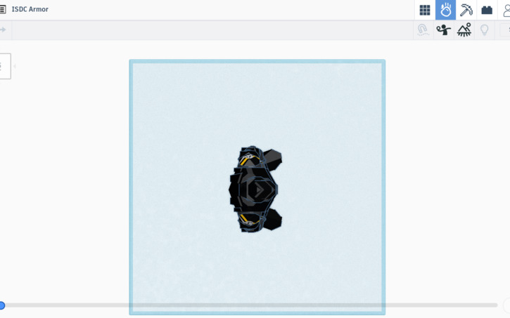 3D design ISDC Armor - Tinkercad