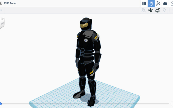 3D design ISDC Armor - Tinkercad