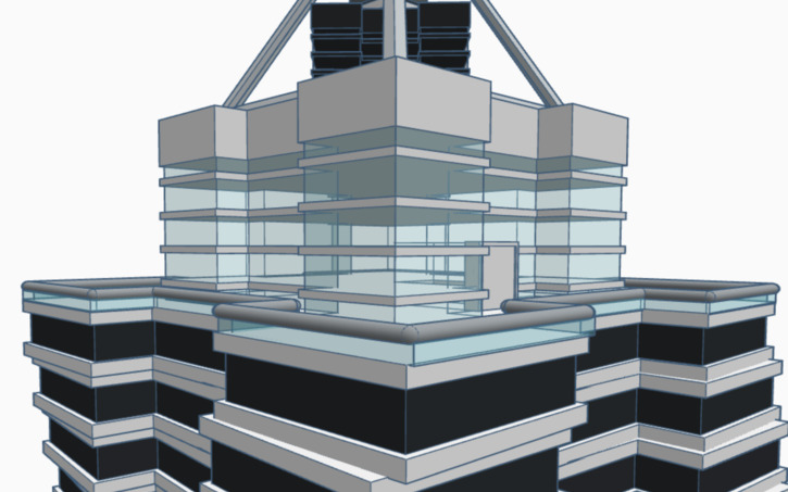 3D design Skyscraper v1.2 - The Helix - Tinkercad