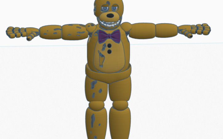 Yellow Rabbit 3d 3D design Yellow Rabbit from Five Nights at Freddy's - Tinkercad