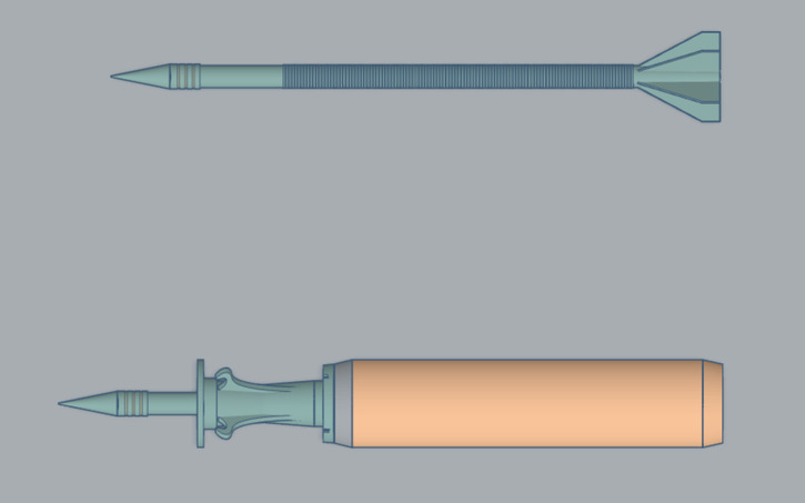 3D design 3BM88 Depleted Uranium APFSDS Round - Tinkercad