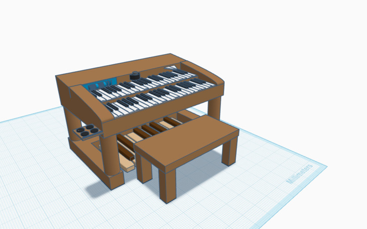 3D design Organ - Tinkercad