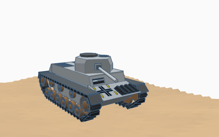 3D design Panzer IV - Tinkercad