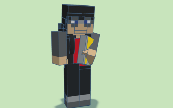 3D design Minecraft -Nerd student - Tinkercad