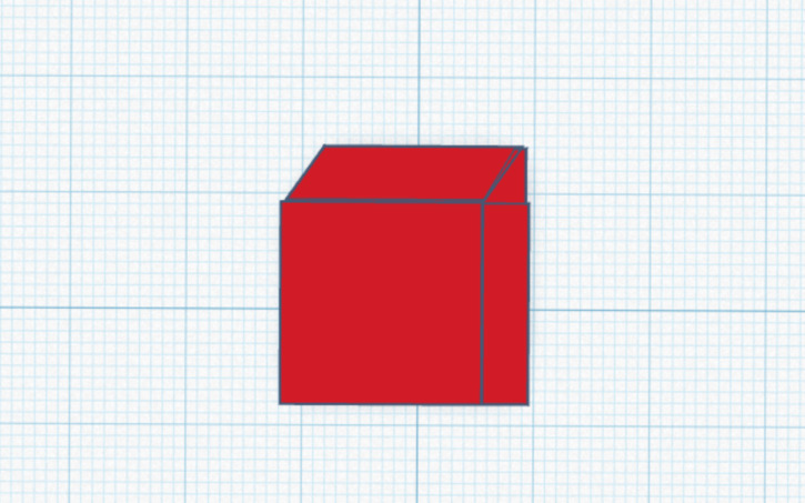 3D design Not a cube - Tinkercad