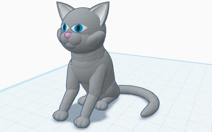 3D design Cat Maya - Tinkercad