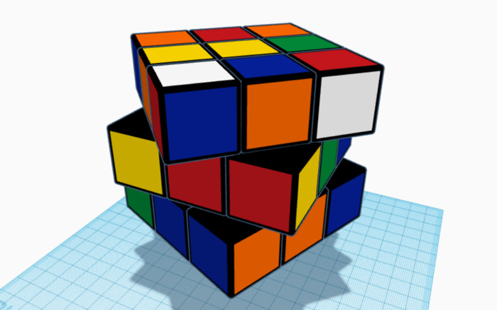 3D design Rubik's Cube to Solve - Tinkercad
