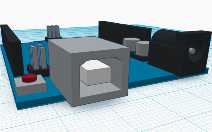 3D design Arduino Uno - Tinkercad