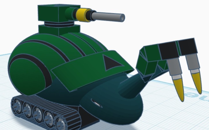 3D design CheyenneNobles_Beetle Tank - Tinkercad