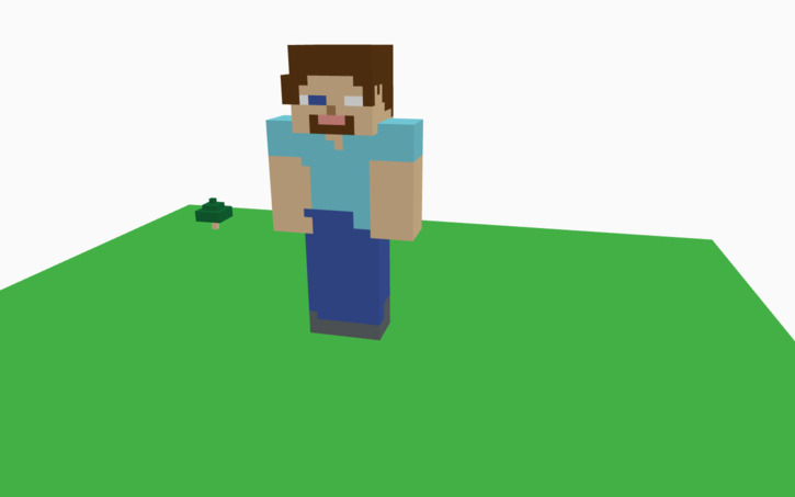 3D design Steve and Sword - Tinkercad