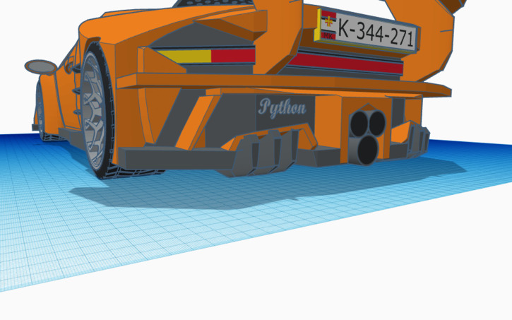 3D design AVALON Python K11 - Tinkercad