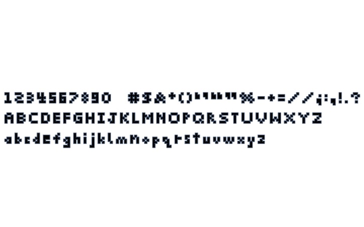 3D design Pixelation of all Letters (Up-&-Low), Numbers, & Symbols ...