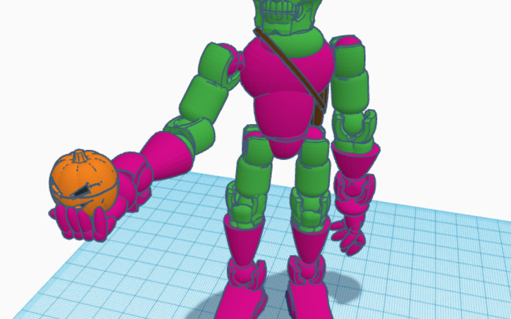 3D design Green Goblin figure (Description) - Tinkercad