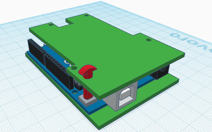 3D design case arduino 1 - Tinkercad