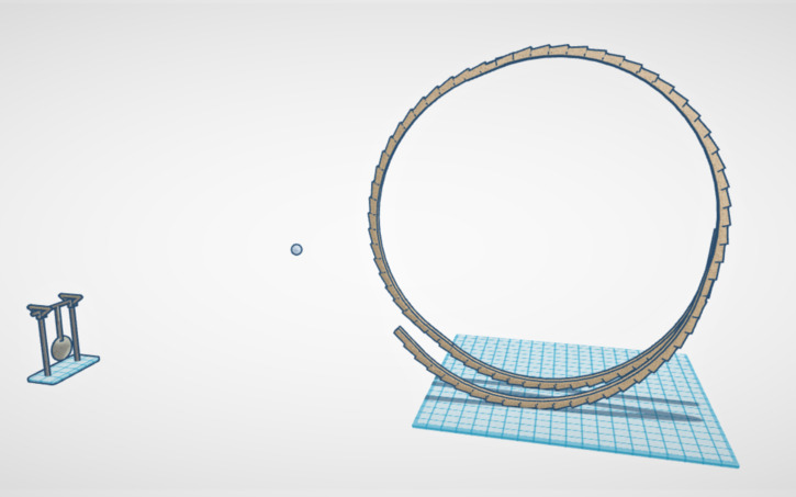 Slack Loop 3d Model 3D design Loop the loop - Tinkercad