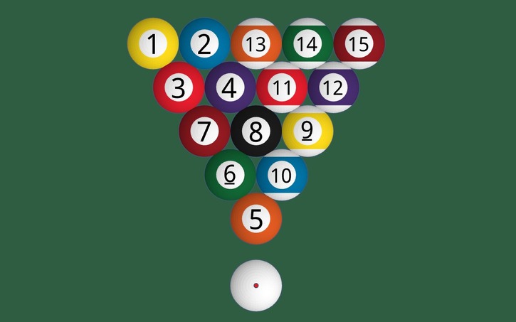 3D design Billiard Balls - Tinkercad