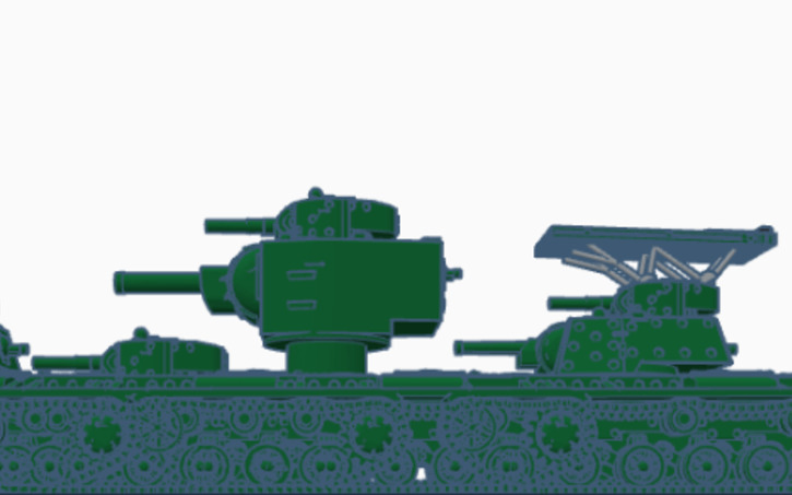 3D design KV-VI (or KV-6) - Tinkercad
