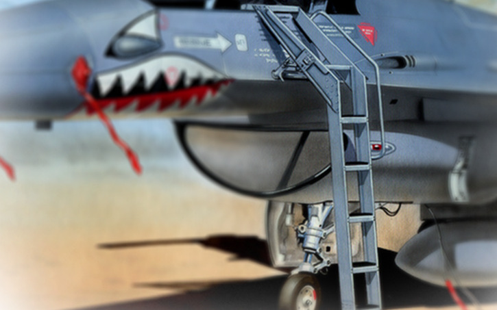 3D design F16 Ladder - Tinkercad