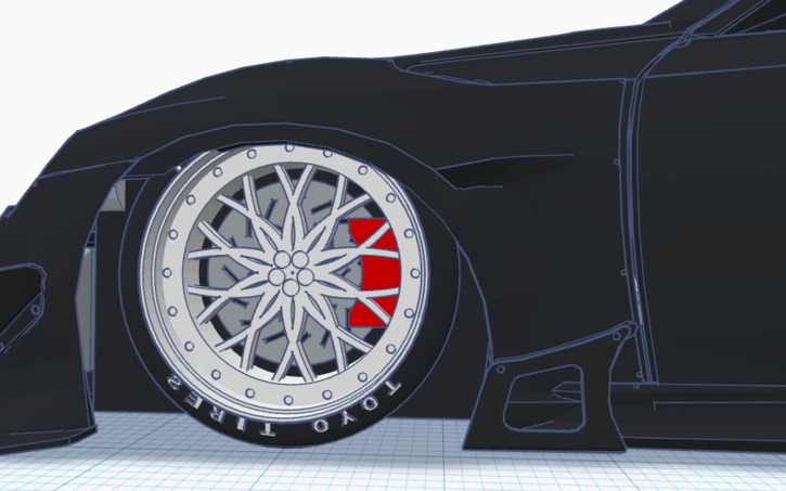 Toyota GT86 - Tinkercad