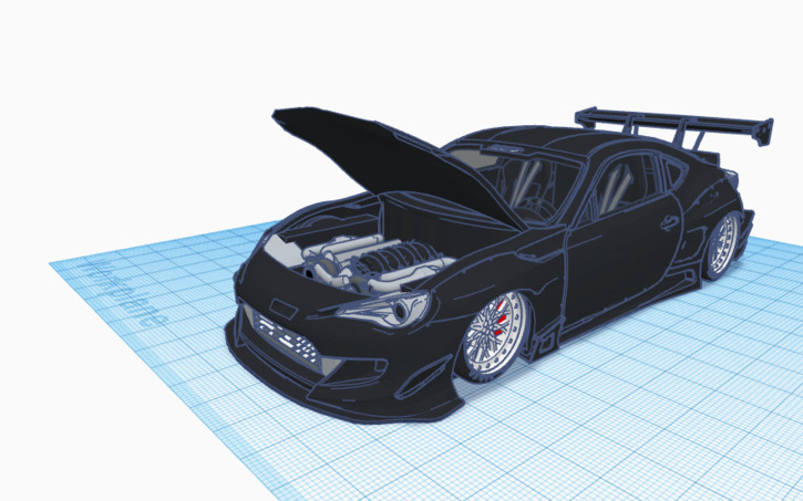 Toyota GT86 - Tinkercad