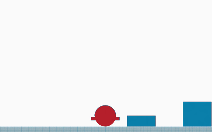 3D design 2D Platformer Idea (Sim lab) - Tinkercad