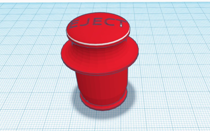 3D design Car Lighter Ejection Button - Tinkercad
