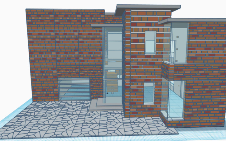 3D design Modern House - Tinkercad