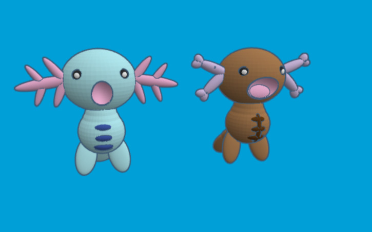 Wooper Design/layout 3D design Wooper - Tinkercad
