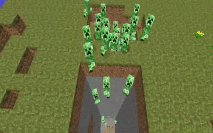 3D design moving creeper - Tinkercad