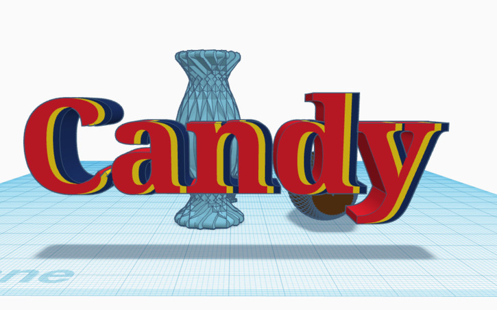 3D design Candy wrappers🍪🍩🍭🍫🍬 - Tinkercad