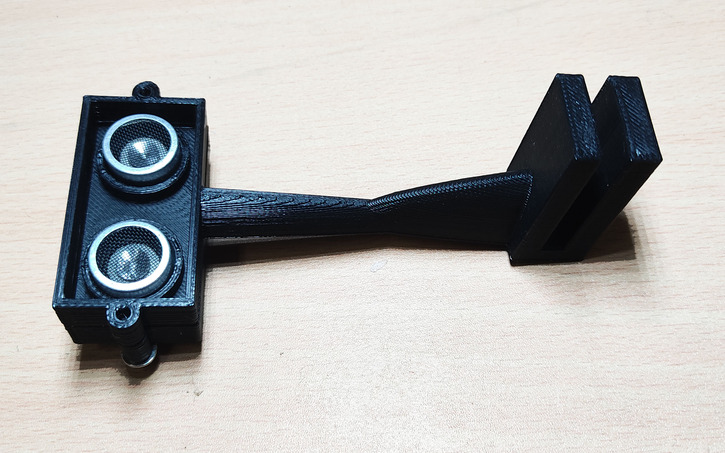 Distance Sensor Cad Model 3D design HC-SR04 ultrasonic distance sensor mount - Tinkercad