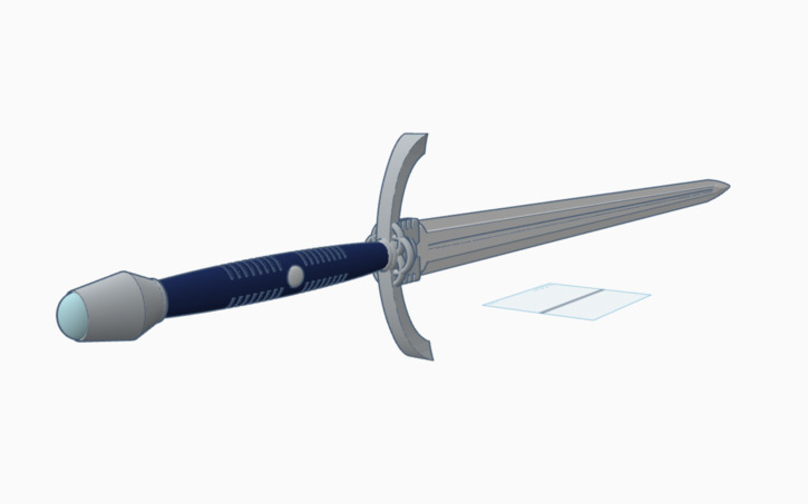 3D design Fantasy Long Sword - The Hunter - February 2026 - Tinkercad