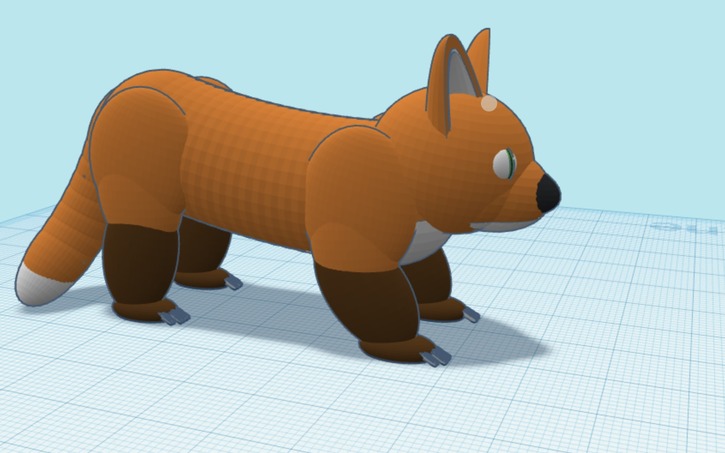 Solidworks Fox 3D design Fox - Tinkercad