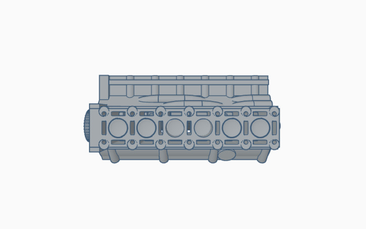 3D design twin turbo v12 engine - Tinkercad