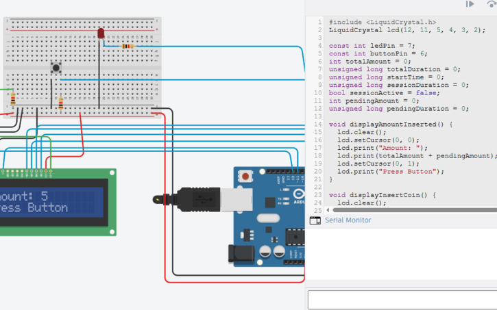 Circuit design coin-operator - Tinkercad