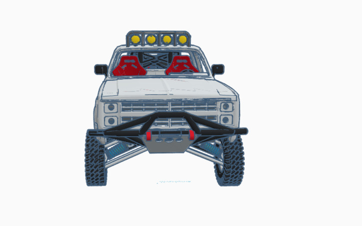 3D design Chevy Silverado Prerunner - Tinkercad