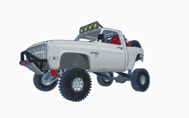 3D design Chevy Silverado Prerunner - Tinkercad