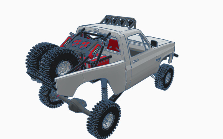 3D design Chevy Silverado Prerunner - Tinkercad