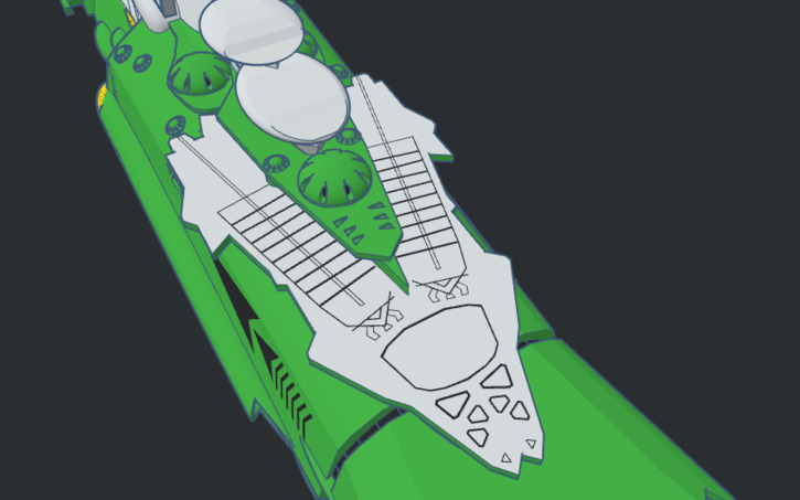 Megaruda Class 3D design Alien Starship Megaruda / Medarusa Class Heavy Battleship ...